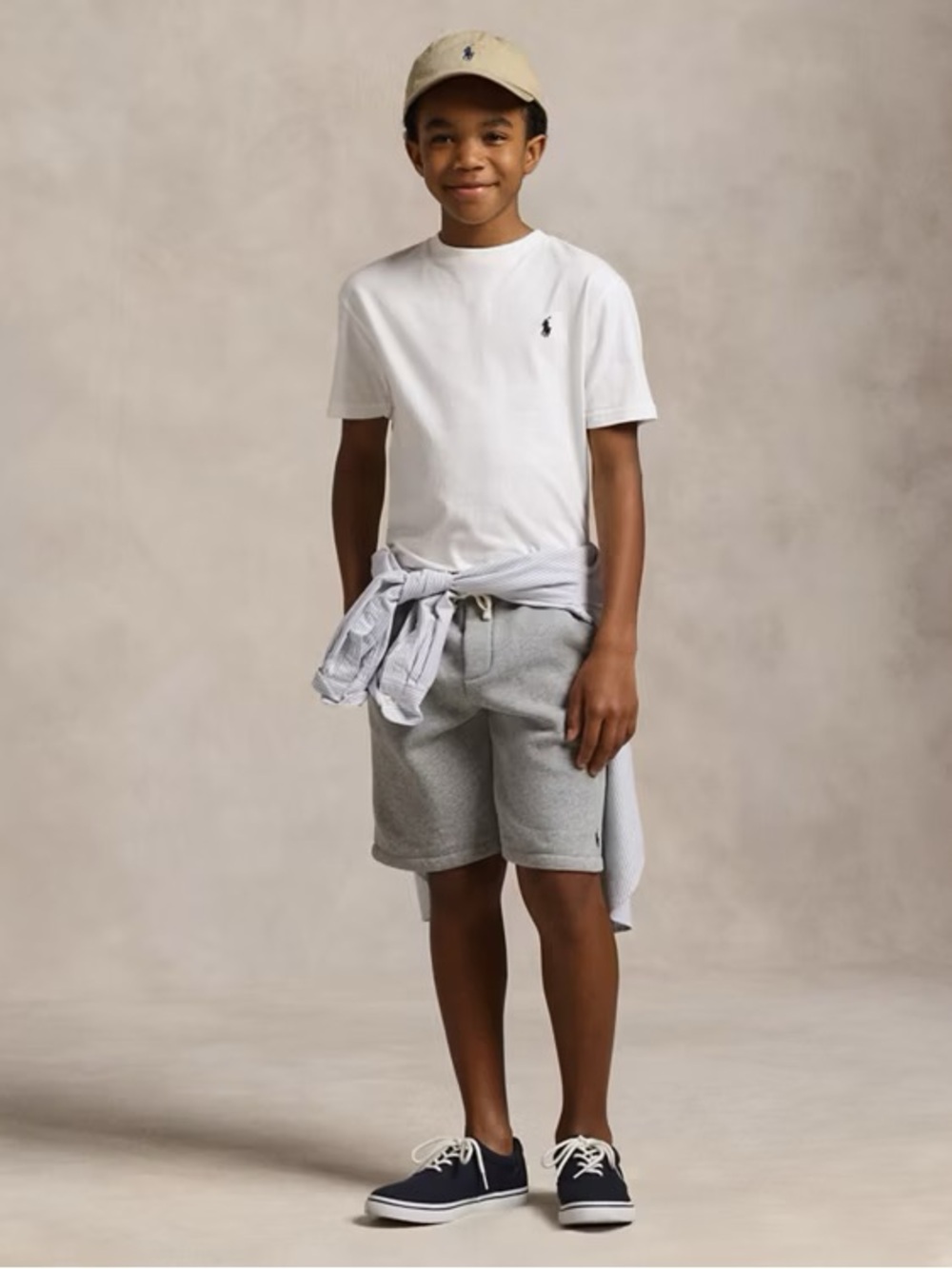 Polo by Ralph Lauren Gray Knit Sweat Shorts for Kids